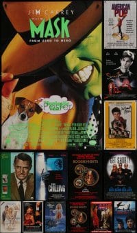 4m536 LOT OF 16 MOSTLY UNFOLDED VIDEO POSTERS 1980s-1990s great images from a variety of movies!