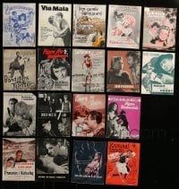 4m376 LOT OF 18 DANISH PROGRAMS 1950s-1960s great images from a variety of different movies!