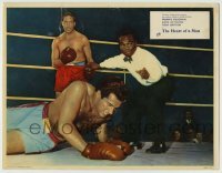 4p398 HEART OF A MAN English LC 1959 Frankie Vaughan in boxing ring about to be counted out!