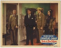 4p256 DOCKS OF NEW ORLEANS LC #8 1948 bad guys with gun wait for Roland Winters as Charlie Chan!