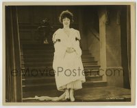 4p257 DODGING A MILLION LC 1918 full-length portrait of pretty Mabel Normand at bottom of stairs!