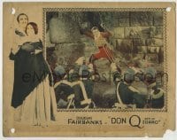 4p259 DON Q SON OF ZORRO LC 1925 great wacky image of Douglas Fairbanks fending off four soldiers!