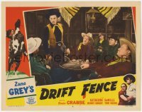 4p271 DRIFT FENCE LC #4 R1951 cowboy Buster Crabbe interrupts three men drinking in saloon!