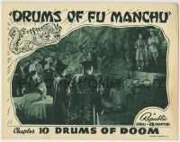 4p274 DRUMS OF FU MANCHU chapter 10 LC 1940 Asian villain Henry Brandon, Drums of Doom!