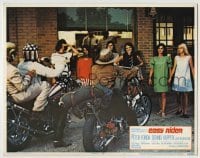 4p282 EASY RIDER color LC #5 1969 sexy girls watch Peter Fonda & Dennis Hopper on motorcycles!