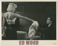 4p284 ED WOOD LC 1994 Tim Burton, sexy Patricia Arquette gives her angora sweater to Johnny Depp!