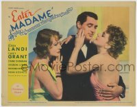 4p291 ENTER MADAME LC 1935 Cary Grant between beautiful Elissa Landi & Sharon Lynn, very rare!