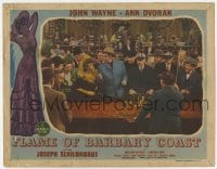 4p311 FLAME OF BARBARY COAST LC 1945 John Wayne smiles at Ann Dvorak in great craps gambling scene!