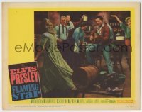 4p313 FLAMING STAR LC #8 1960 Elvis Presley plays the guitar as cast dances to his music!