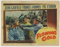 4p316 FLOWING GOLD LC 1940 great image of John Garfield attacking Pat O'Brien with wrench!