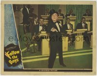 4p319 FOLLOW THE BOYS LC 1944 great close up of Ted Lewis performing in tuxedo & top hat by band!