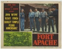 4p327 FORT APACHE LC #5 1948 Ward Bond w/ Victor McLaglen, Dick Foran, Pedro Armendariz & more!