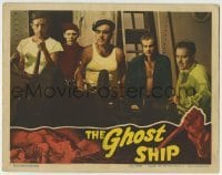 4p351 GHOST SHIP LC 1943 young Lawrence Tierney in his third movie shown with tough sailors!