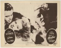 4p354 GILDA/PLATINUM BLONDE LC 1950 split image of sexy Jean Harlow + Rita Hayworth & Glenn Ford!