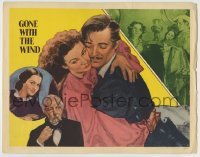 4p363 GONE WITH THE WIND LC #4 R1947 art of Clark Gable, Vivien Leigh & Olivia De Havilland!