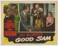 4p364 GOOD SAM LC #8 1948 Ray Collins holding dress between Gary Cooper & sexy Ann Sheridan!