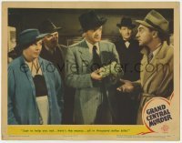 4p369 GRAND CENTRAL MURDER LC 1942 Van Heflin hands over the money in thousand dollar bills!