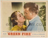 4p379 GREEN FIRE LC #4 1954 best romantic close up of beautiful Grace Kelly & Stewart Granger!