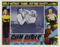 4p381 GUN GIRLS LC 1957 sexy bad girls without shame defying society and law on the loose!