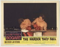 4p390 HARDER THEY FALL LC 1956 Mike Lane as boxer Toro Moreno getting beaten to a pulp in the ring!