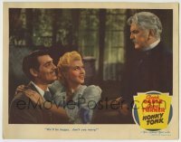 4p419 HONKY TONK LC 1941 Clark Gable & sexy Lana Turner tell Frank Morgan they'll be happy!