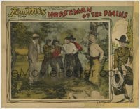 4p423 HORSEMAN OF THE PLAINS LC 1928 the bad guys catch cowboy Tom Mix and hold him at gunpoint!