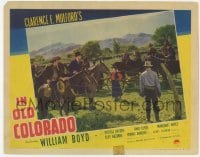 4p446 IN OLD COLORADO LC 1941 lots of men on horses separated by only a fence & an old lady!