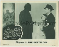 4p455 INVISIBLE MONSTER chapter 3 LC 1950 Manhattan crook murders for millions, The Death Car!