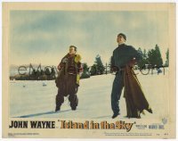 4p456 ISLAND IN THE SKY LC #4 1953 big John Wayne in World War II, directed by William Wellman!