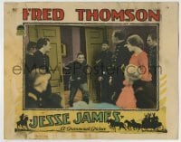 4p470 JESSE JAMES LC 1927 smiling Fred Thomson as the famous outlaw in a room full of officers!