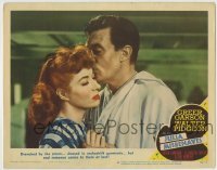 4p478 JULIA MISBEHAVES LC #2 1948 close up of Walter Pidgeon kissing Greer Garson's forehead!