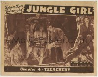 4p480 JUNGLE GIRL chapter 4 LC R1947 Edgar Rice Burroughs, Republic serial, Treachery!