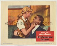 4p494 KISS TOMORROW GOODBYE LC #7 1950 romantic close up of James Cagney & pretty Barbara Payton!