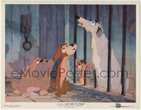 4p499 LADY & THE TRAMP LC 1955 Disney cartoon classic, sad dogs singing in the pound!