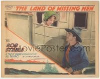 4p505 LAND OF MISSING MEN LC 1930 Bob Steele looks up at pretty Caryl Licoln in stagecoach!