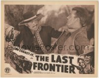 4p513 LAST FRONTIER LC R1942 great close up of cowboy Lon Chaney Jr. fighting bad guy!