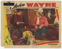 4p521 LAWLESS FRONTIER LC R1930s young John Wayne & sheriff Jack Rockwell kneeling over dead guy!