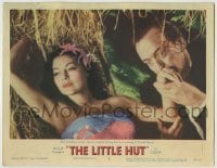 4p533 LITTLE HUT LC #3 1957 tropical beauty Ava Gardner seems absent minded as Niven seduces her!