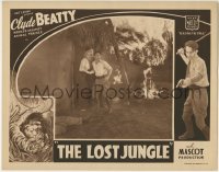 4p537 LOST JUNGLE LC 1934 animal trainer Clyde Beatty & Cecilia Parker in Mascot serial!