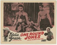 4p640 ONE ROUND JONES LC R1946 Eddie Green in African American boxing comedy, Toddy Pictures!