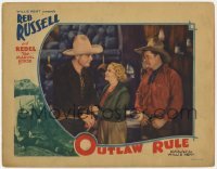 4p644 OUTLAW RULE LC 1935 Betty Mack thanks Reb Russell and Jack Kirk for saving the day!