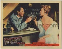 4p651 PAL JOEY LC #3 1957 close up of Frank Sinatra toasting with sexy Rita Hayworth at bar!