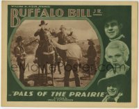 4p654 PALS OF THE PRAIRIE LC 1934 Buffalo Bill Jr. on horse is surrounded by bad guys!