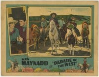 4p655 PARADE OF THE WEST LC 1930 Ken Maynard on his horse Tarzan by Wild West show tent!