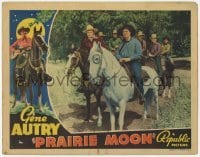 4p681 PRAIRIE MOON LC 1938 Gene Autry & Smiley Burnette on horses with other cowboys!