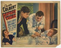 4p686 PRIVATE WORLDS LC 1935 doctor Charles Boyer examines Joan Bennett as Joel McCrea watches!