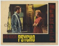 4p690 PSYCHO LC #6 1960 Alfred Hitchcock, great 2-shot of Anthony Perkins and Janet Leigh!