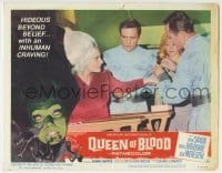 4p696 QUEEN OF BLOOD LC #6 1966 Dennis Hopper, Florence Marly as female monster!