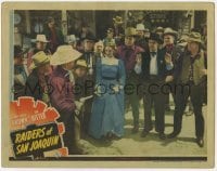 4p704 RAIDERS OF SAN JOAQUIN LC 1943 Johnny Mack Brown & townspeople are held at gunpoint!