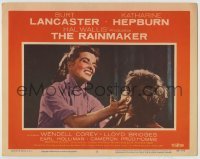 4p707 RAINMAKER LC #5 1956 great close up of Katharine Hepburn smiling at Burt Lancaster!